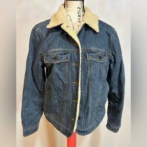 L.L. Bean Denim Sherpa-Lined Jacket